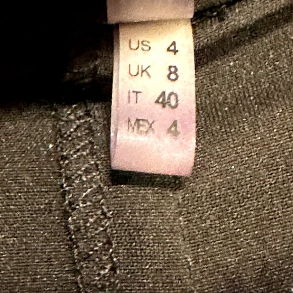 ELIE TAHARI Tie Front‎ Mini Tunic Dress, EUC, Size 4, 100% Silk, black, fringe - Picture 13 of 14